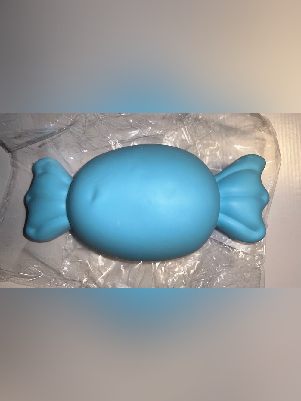 New Blue Jumbo Wrapped Candy Twist Squishy
